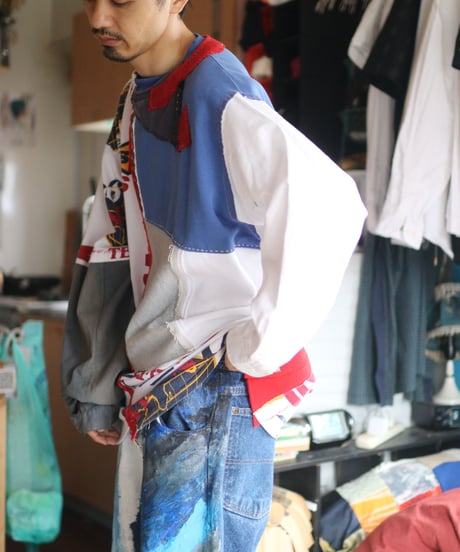 "赤い少女と青い青年の対話録" Dialogue between a red girl and a blue youth pull over, rebuild by vintages
