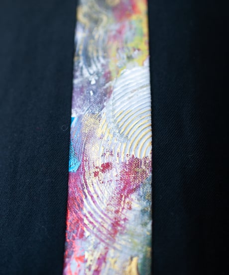 《0＜nisai+α≦Y》 riri zip painted jacket / wool and cotton black