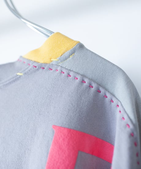 "うみべの花々" seaside flowers long-sleeved T-shirt, Rebuild by vintages
