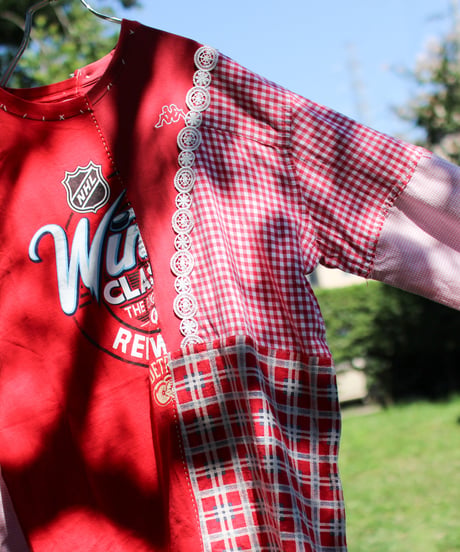 "赤い花へ" For Certain Red Flower pull-over, rebuild by vintages