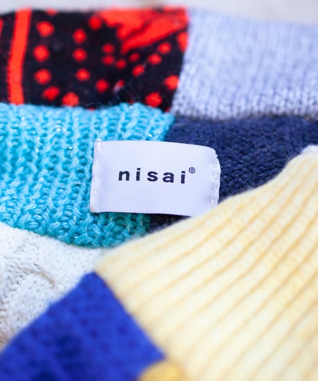 "つぎはぎのアームニット／レッグウォーマー 第四十四色" Arm Knit/Leg Warmers, Rebuild by vintages