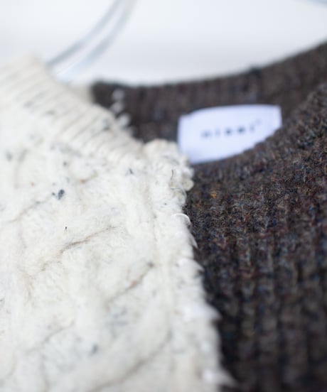 "彼と彼女" he and she knit, Rebuild by vintages