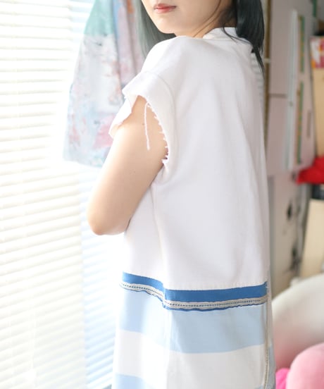 "入道雲" Cumulonimbus sky Dress, rebuild by vintages