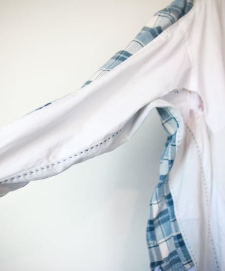 "月食" Lunar eclipse long shirt, Rebuild by vintages