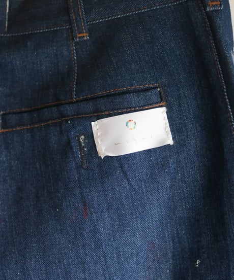 "デザイナーと画家" Drawing from Designer and painter,  Based on Vintage denim pants