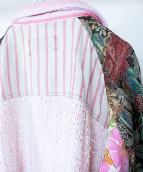 《nisai × soma komatsuno》"恋をしてる" Patchwork oversized jacket, Rebuild by vintage denims