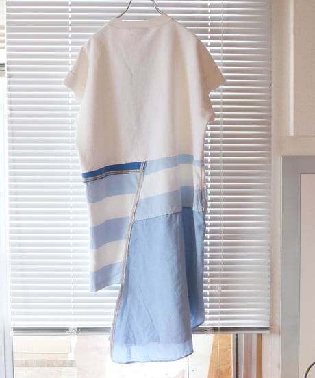 "入道雲" Cumulonimbus sky Dress, rebuild by vintages