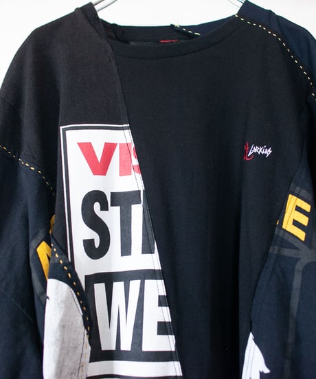 "私だけの向日葵" my own sunflower long-sleeved T-shirt, Rebuild by vintages