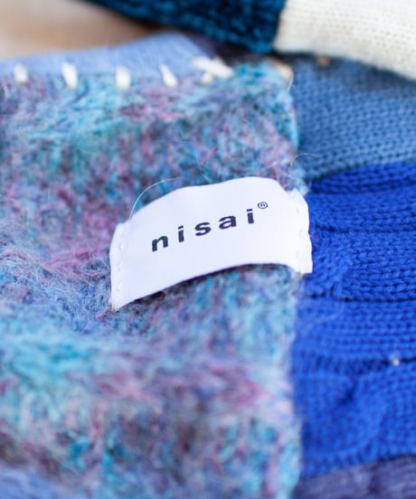 "つぎはぎのアームニット／レッグウォーマー 第四十色" Arm Knit/Leg Warmers, Rebuild by vintages