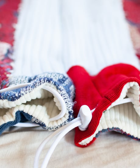 "つぎはぎのアームニット／レッグウォーマー 第四十八色" Arm Knit/Leg Warmers, Rebuild by vintages