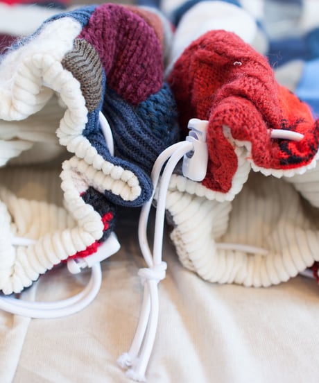 "つぎはぎのアームニット／レッグウォーマー 第三十色" Arm Knit/Leg Warmers, Rebuild by vintages