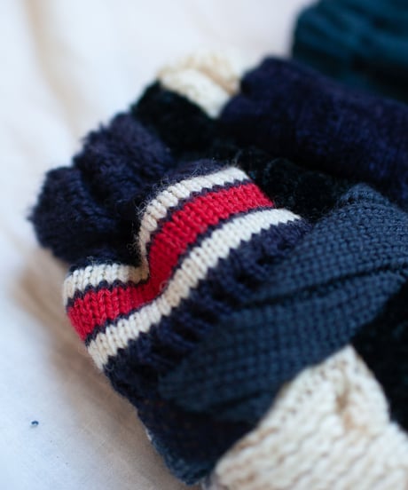 "つぎはぎのアームニット／レッグウォーマー 第四十一色" Arm Knit/Leg Warmers, Rebuild by vintagess