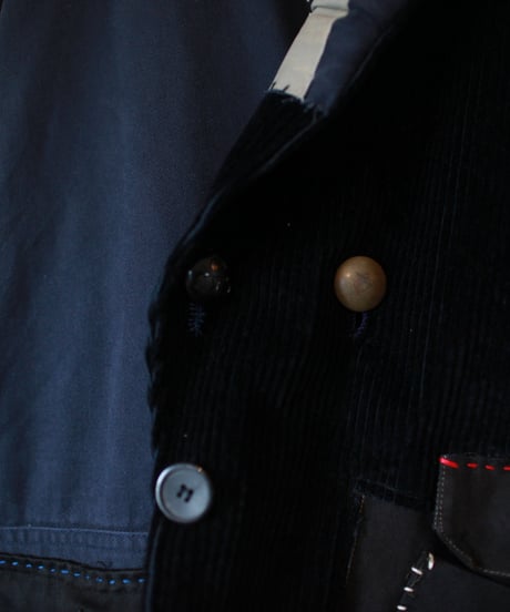 "抱きしめるおおきな黒" Embracing black Coat, Rebuild by vintages
