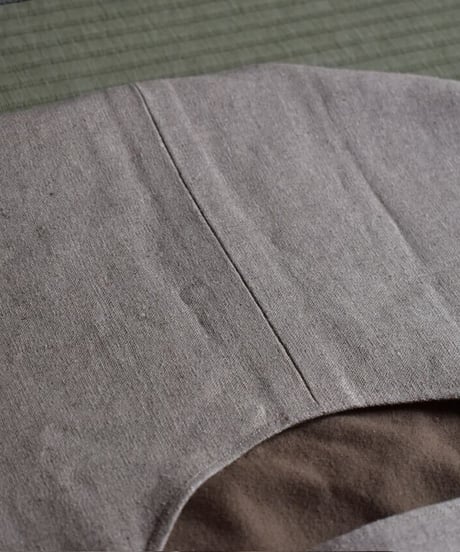 《0＜nisai+α≦Y》 Painted Ball bag / beige linen