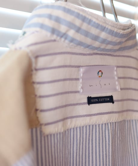 "七青" Seven Blue Colors Long Shirt Rebuild by Vintages