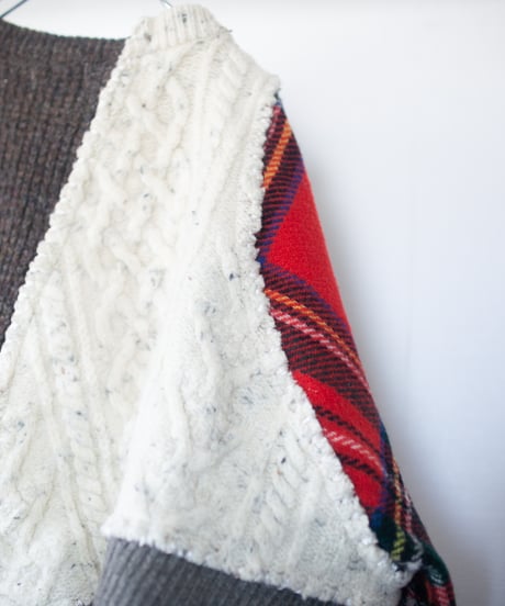 "彼と彼女" he and she knit, Rebuild by vintages