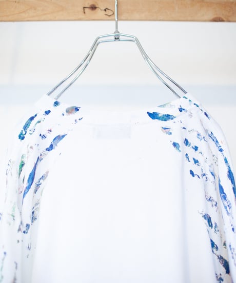 "色彩手刷り（あるいは翼）のロンT／第十八色" Multi color hand-printed (or winged) long-sleeved T-shirt