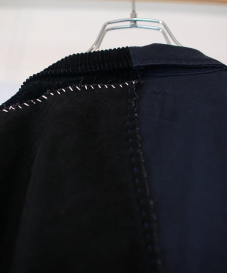 "抱きしめるおおきな黒" Embracing black Coat, Rebuild by vintages