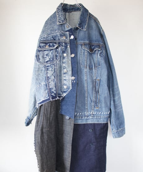 "遊装（遊びに出かける為のデニムコート）" Play clothes (denim coat for going out to play) , rebuild by vintages