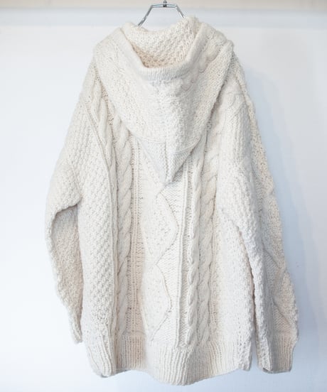 "鳩、会話中" patchwork pigeons(talking) knit, Rebuild by vintages