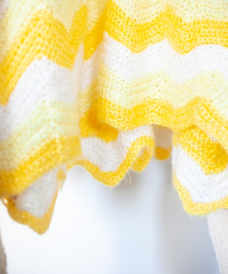 "乱反射する光の結晶" light crystals short-knit, Rebuild by vintages