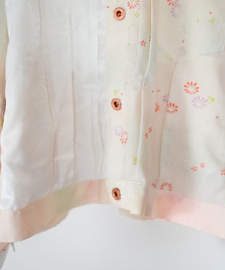 《nisai × soma komatsuno》"遥か彼方の花" Patchwork mods coat, Rebuild by KIMONO