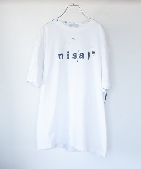 "色彩手刷りと刻まれた名前のTシャツ 第四色" T-shirt with hand-printed colors and engraved name