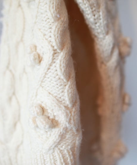 "君が笑う、遊ぶ青いカーディガン" Blue cardigan to play around, Rebuild by vintages
