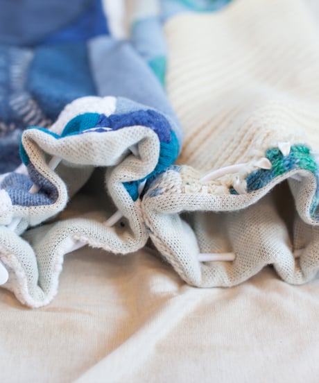 "つぎはぎのアームニット／レッグウォーマー 第二十八色" Arm Knit/Leg Warmers, Rebuild by vintages