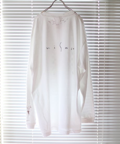 "パウル・クレーに捧ぐ手刷りのロンT 第一色" T-shirt by Analog silk screen overlay blurring hand-print