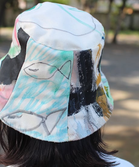 【nisai × daisuke kondo】”遊びと色の果て” After Painting Play Hat / 002