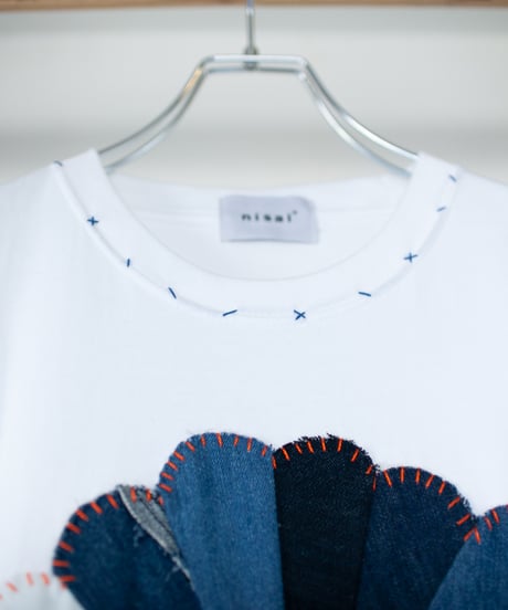 "私だけの花のロンT / 第八十一色" my own flower L/S T-shirt, Patchworked by vintages