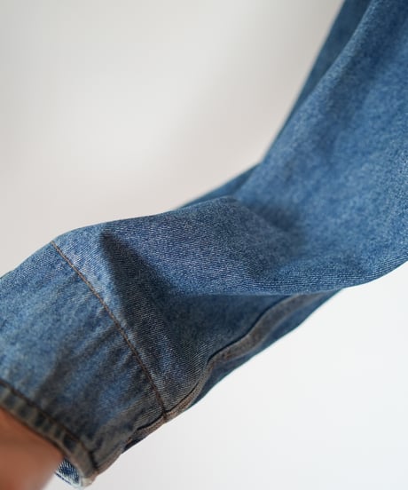 "ブルーグランジフーディーショートジャケット" Blue grunge hoodie short jacekt, Rebuild by vintages