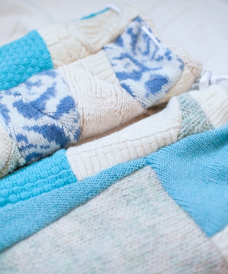 "つぎはぎのアームニット／レッグウォーマー 第五十一色" Arm Knit/Leg Warmers, Rebuild by vintagess