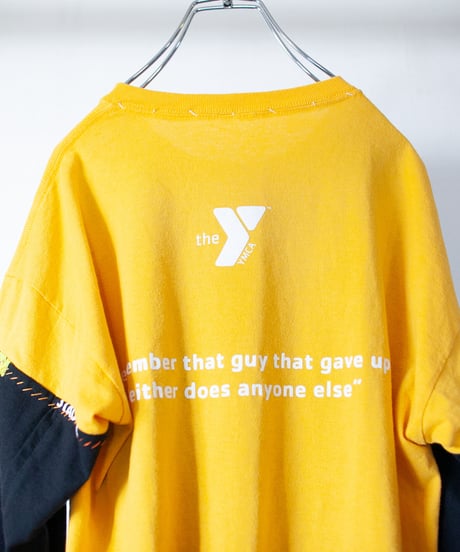 "風の日には飛ぼうとしてみる" from ELLEGARDEN long-sleeved T-shirt, Rebuild by vintages