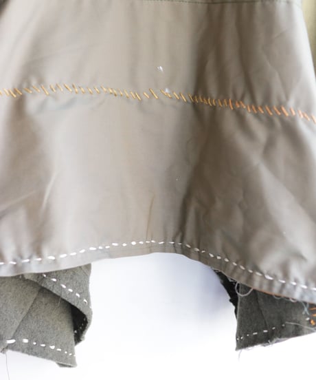 "ふたりきり" Too Wide Short jacket, reconstructed from Green vintages