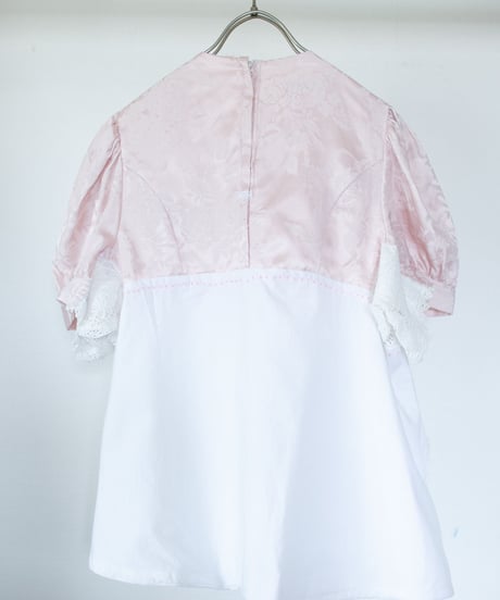 "ひっくりかえったドレスブラウス" upside down dress blouse, rebuild by vintages