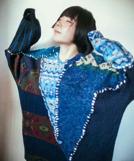 "惑星" planet knit, Rebuild by vintages