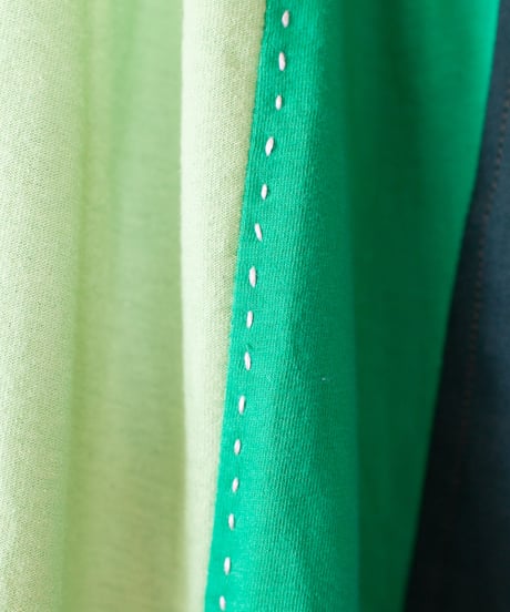 "芽吹く草木" sprouting vegetation long-sleeved T-shirt, Rebuild by vintages