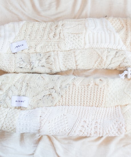 "つぎはぎのアームニット／レッグウォーマー 第二十七色" Arm Knit/Leg Warmers, Rebuild by vintages