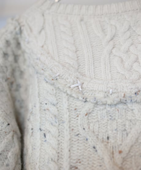 "つよい鳩" patchwork pigeon(strong) knit, Rebuild by vintages