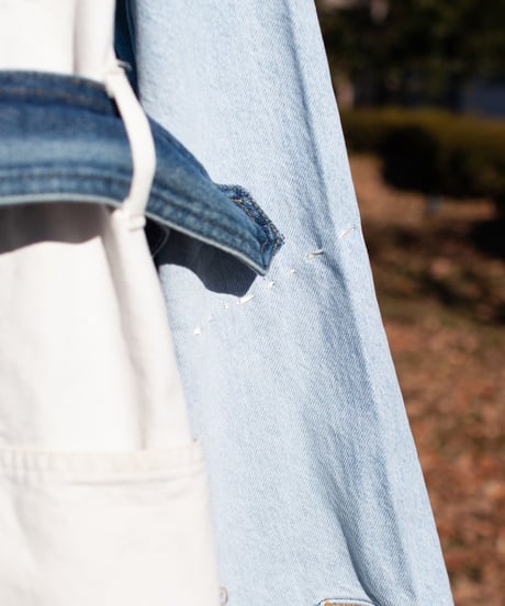"青くゆめみるスリーピー・デニムガウンコート" Dreamy Blue Sleepy Denim Gown Coat, Rebuild by vintages