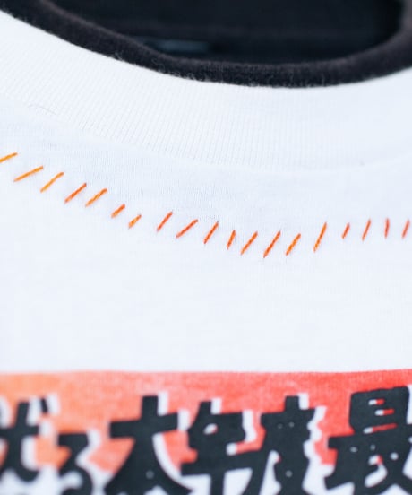 "ロックンロールと花の色彩" rock'n'roll and flowers long-sleeved T-shirt, Rebuild by vintages
