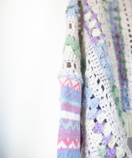 "紫陽花" hydrangea knit, Rebuild by vintages