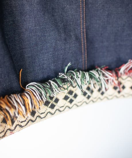 《nisai × soma komatsuno》"プレイ" Patchwork oversized jacket, Rebuild by vintage rug and denim