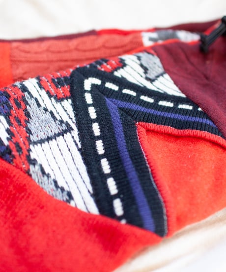 "つぎはぎのアームニット／レッグウォーマー 第三十八色" Arm Knit/Leg Warmers, Rebuild by vintages
