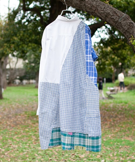 "世界の果てで見た青" The blue dress I saw in Portugal, Rebuild by vintages