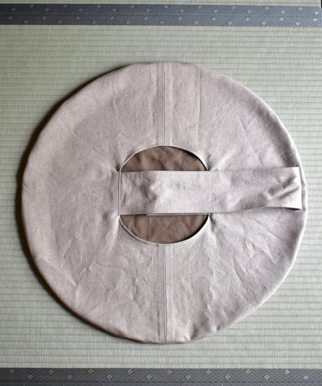 《0＜nisai+α≦Y》 Painted Ball bag / beige linen