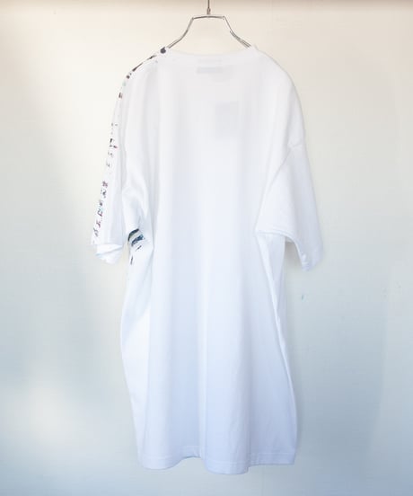 "色彩記録の手刷りのTシャツ 第四十色" T-shirt by Analog silk screen overlay blurring hand-print