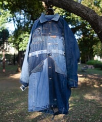 《nisai × soma komatsuno》"リーバイス・デニム・モッズ" Patchwork mods coat, Rebuild by vintage Levis